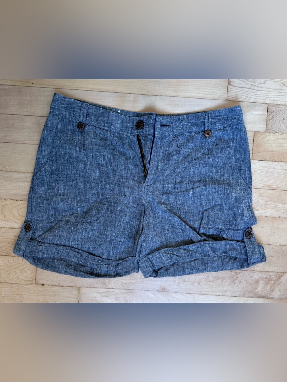 Patagonia Blue Hemp-Cotton Blend Shorts